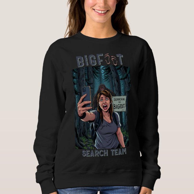 Sweatshirt Selfie Sasquatch Bigfoot (Devant)