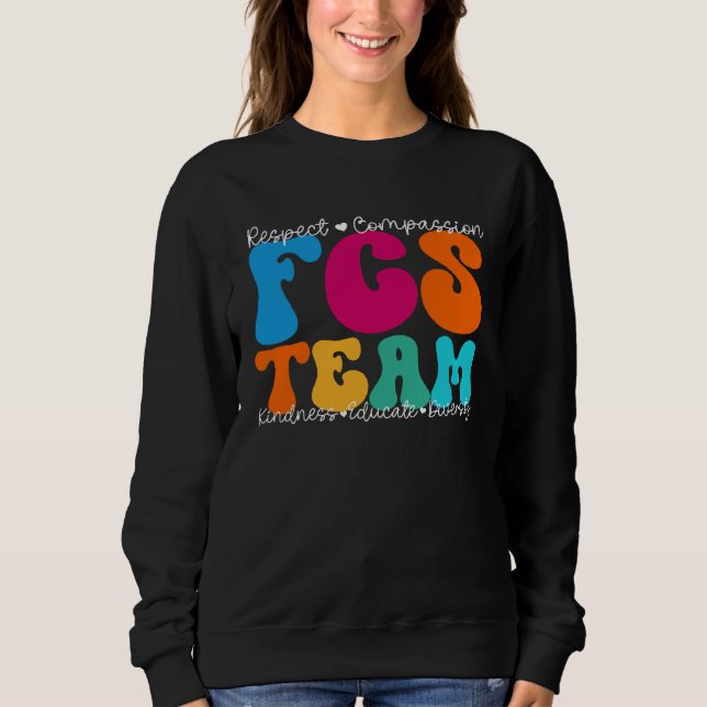 Sweatshirt Semaine d'appréciation de l'équipe FCS Retour à l' (Devant)