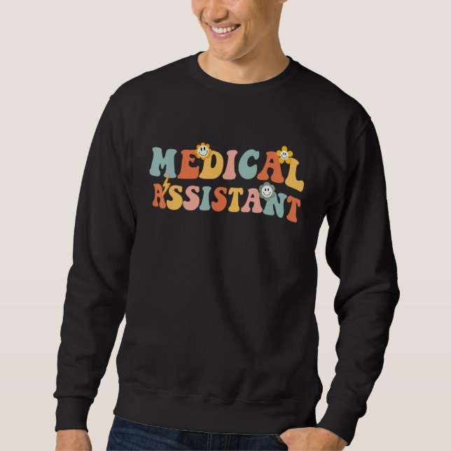 Sweatshirt Semaine de l'Assistant Médical Groovy Jour d'Appré (Devant)
