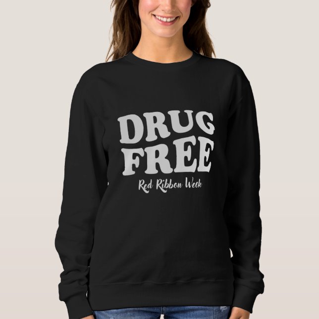 Sweatshirt Semaine de sensibilisation au ruban rouge sans dro (Devant)