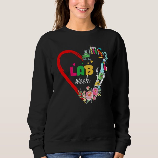 Sweatshirt Semaine du laboratoire 2022 Technologue en cardiol (Devant)