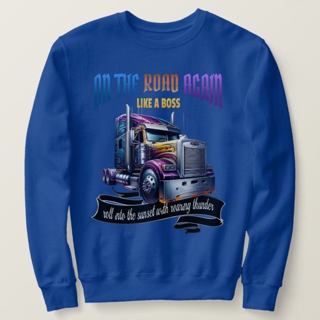 Sweatshirt semi-conducteur de camion (Design devant)