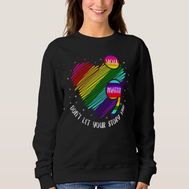 Sweatshirt Semicolon Mental Health Awareness (Devant)