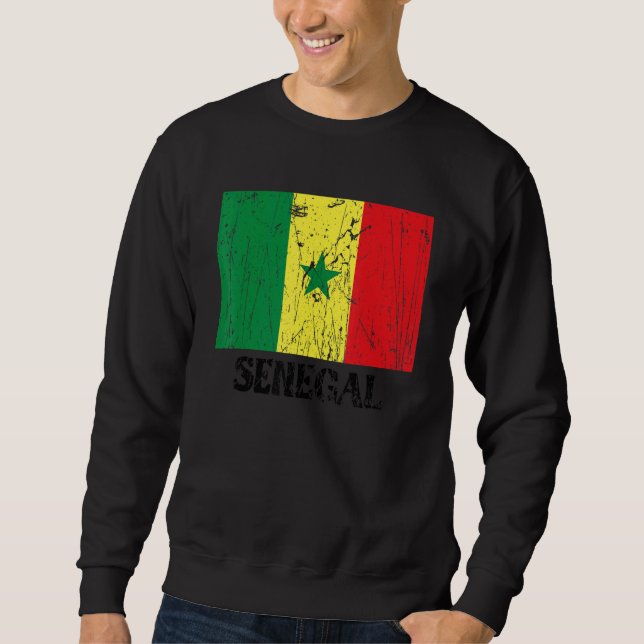 Sweatshirt Senegalese Senegal Flag Pride Senegalese Flag (Devant)