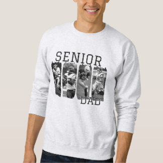 Sweatshirt Senior Football Papa Photo personnalisée Brosse