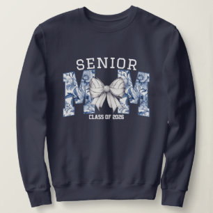 Sweatshirt Senior Mom Volleyball arc floral