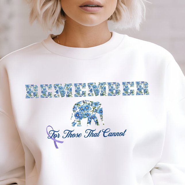 Sweatshirt Sensibilisation à la démence d'Alzheimer, ruban vi (Créateur téléchargé)