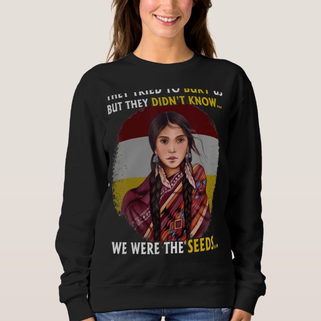 Sweatshirt Sensibilisation à la MMIW Plus de soeurs volées Am (Devant)