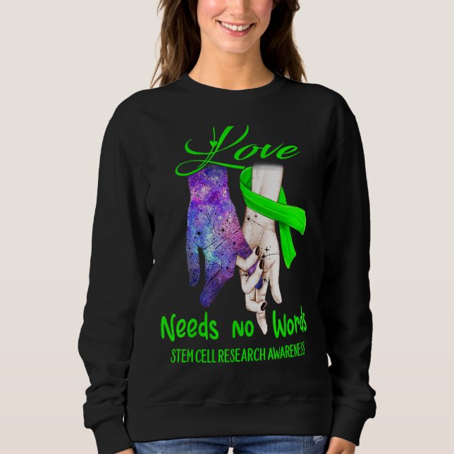 Sweatshirt Sensibilisation à la recherche sur les cellules so (Devant)