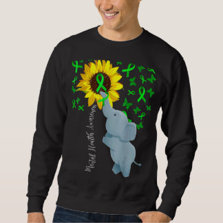 Sweatshirt Sensibilisation à la santé mentale Jolie tournesol
