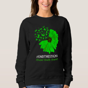 Sweatshirt Sensibilisation À La Santé Mentale Papillon Tourne