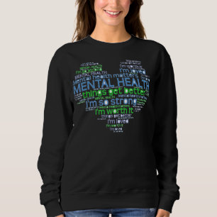 Sweatshirt Sensibilisation à la santé mentale Thérapeute de l