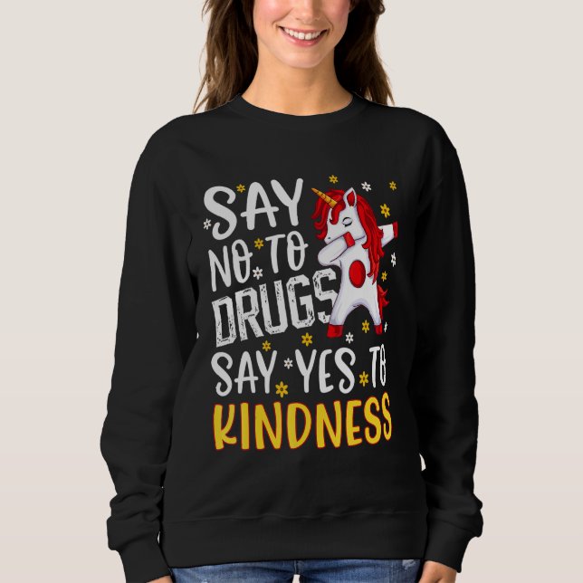 Sweatshirt Sensibilisation à la Semaine du ruban rouge Dites  (Devant)