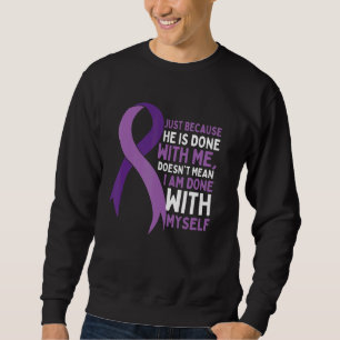 Sweatshirt Sensibilisation à la violence familiale Ruban pour