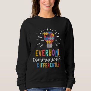 Sweatshirt Sensibilisation à l'autisme Soutenir tout le monde
