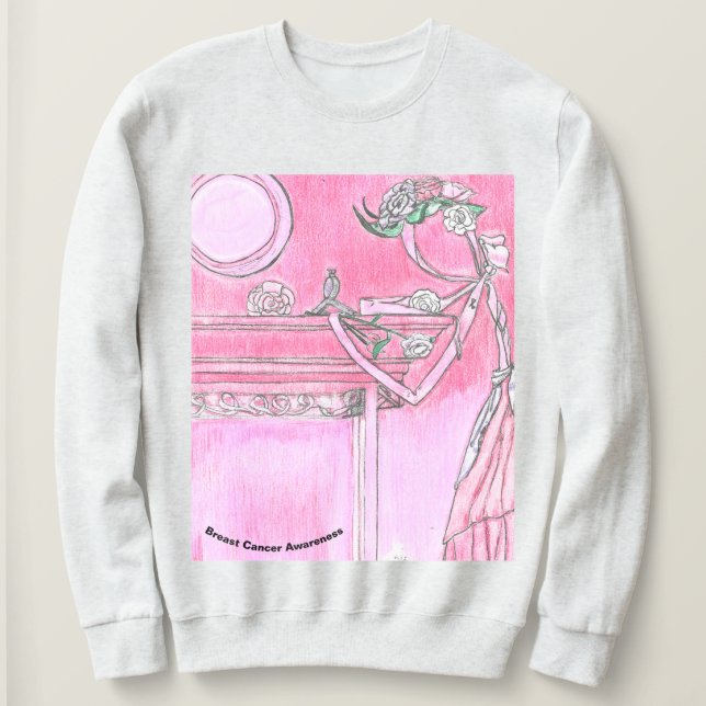 Sweatshirt Sensibilisation au cancer du sein (Design devant)