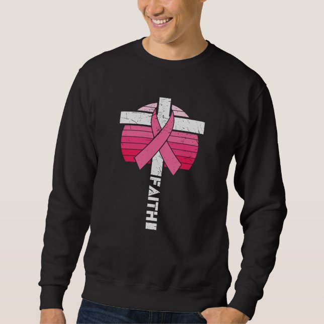 Sweatshirt Sensibilisation au cancer du sein Espoir Force chr (Devant)