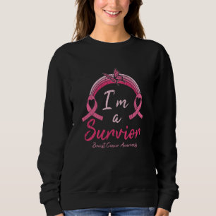 Sweatshirt Sensibilisation au cancer du sein Je suis une surv