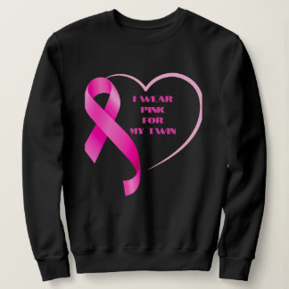 Sweatshirt Sensibilisation au cancer du sein jumeau