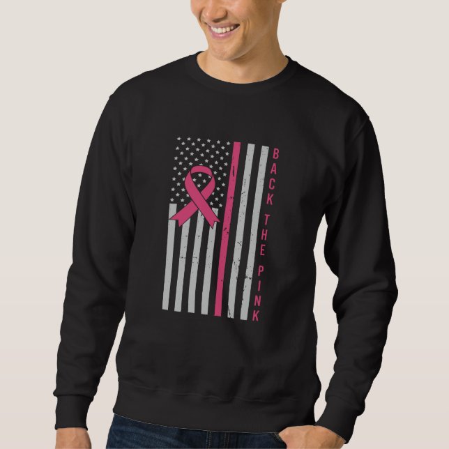 Sweatshirt Sensibilisation au cancer du sein Retour Le Patrio (Devant)