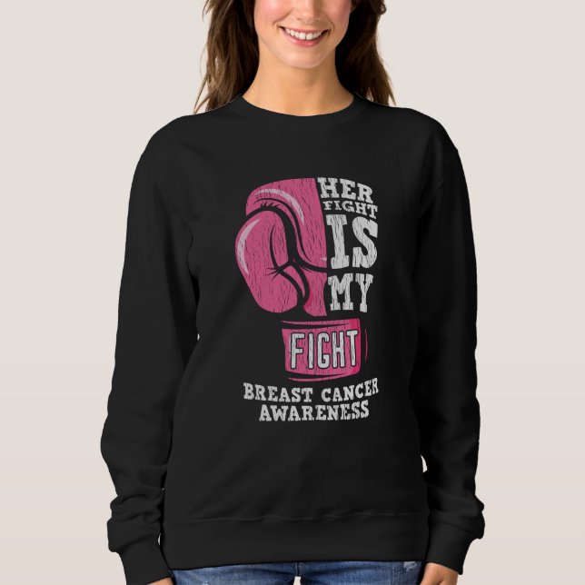 Sweatshirt Sensibilisation au cancer du sein Soutien aux amis (Devant)