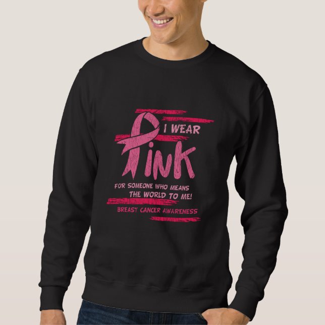 Sweatshirt Sensibilisation au cancer du sein Soutien aux amis (Devant)