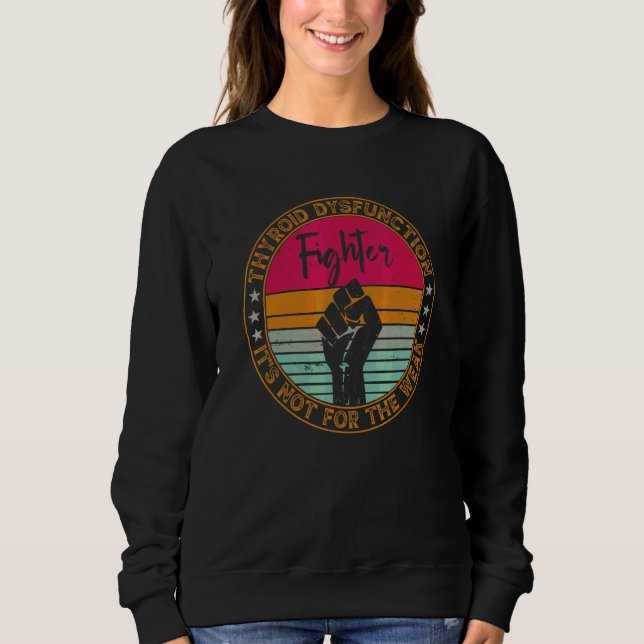 Sweatshirt Sensibilisation au dysfonctionnement thyroïdien ch (Devant)