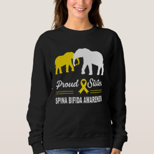 Sweatshirt Sensibilisation au Spina Bifida Éléphant Drôle Jau