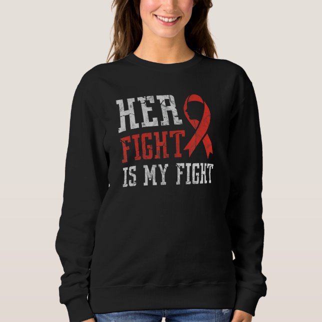 Sweatshirt Sensibilisation aux maladies cardiaques Sa lutte e (Devant)