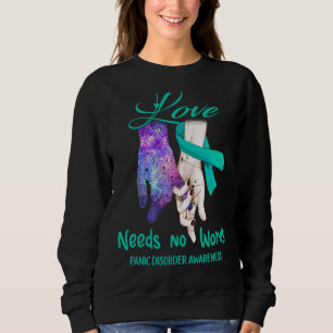 Sweatshirt Sensibilisation aux troubles de la panique, l'amou