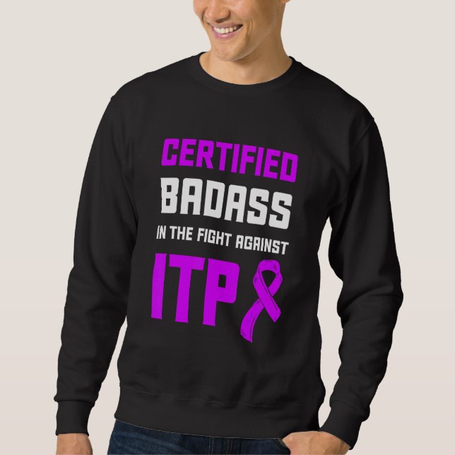 Sweatshirt Sensibilisation Itp Thrombocytopénie Immune Thromb (Devant)