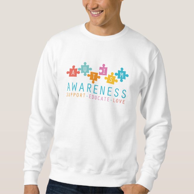 Sweatshirt Sensibilisation sur l'autisme (Devant)