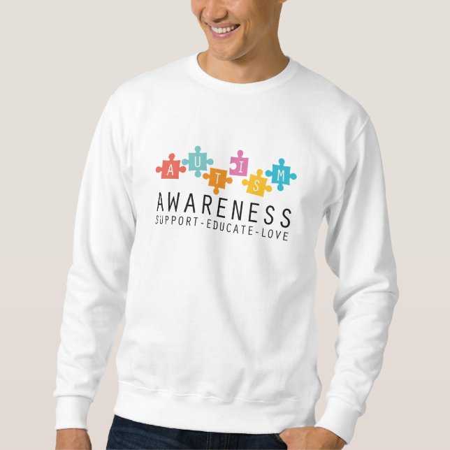 Sweatshirt Sensibilisation sur l'autisme (Devant)