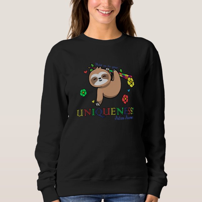 Sweatshirt Sensibilisation sur l'autisme Accrochez-vous à vot (Devant)
