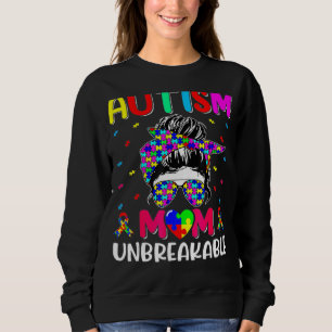 Sweatshirt Sensibilisation sur l'autisme autistique Maman L I