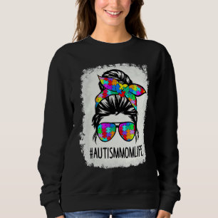 Sweatshirt Sensibilisation sur l'autisme autistique Maman Vie