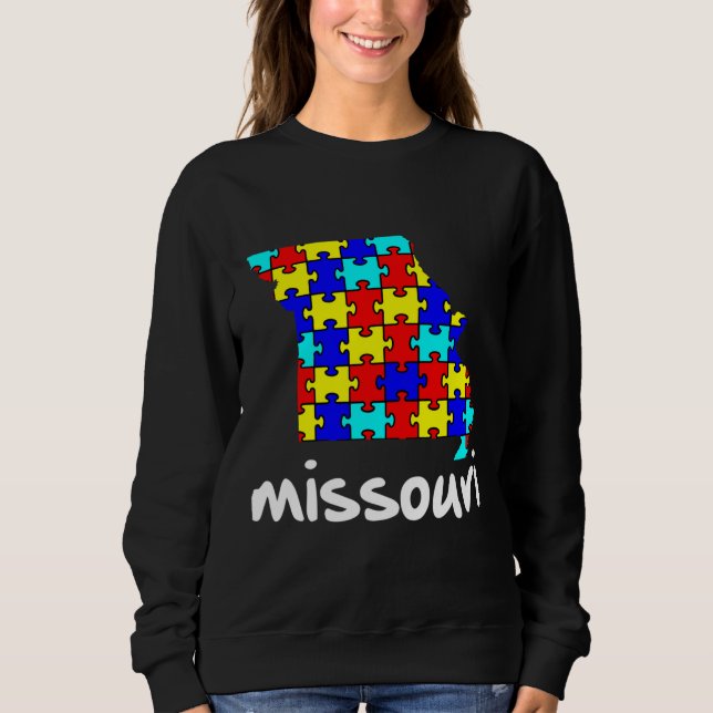Sweatshirt Sensibilisation sur l'autisme du Missouri (Devant)