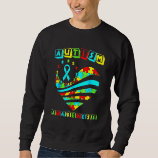 Sweatshirt Sensibilisation sur l'autisme Femmes Soutien cardi