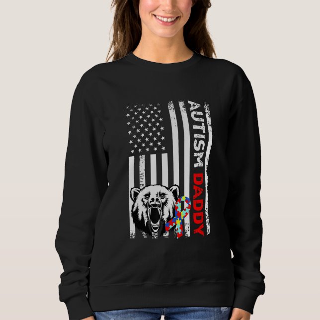 Sweatshirt Sensibilisation sur l'autisme J'Aime Quelqu'Un Ave (Devant)