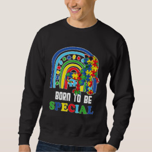 Sweatshirt Sensibilisation sur l'autisme Mois Dinosaur Né spé