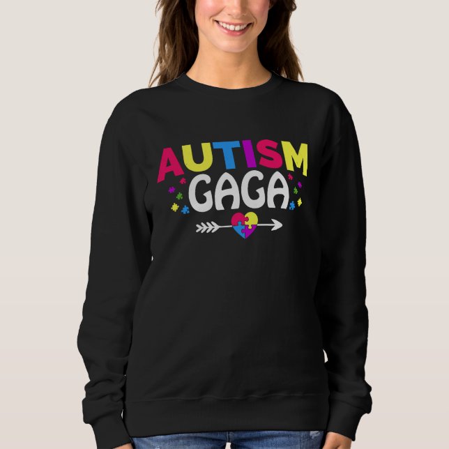 Sweatshirt Sensibilisation sur l'autisme Mois Famille Corresp (Devant)