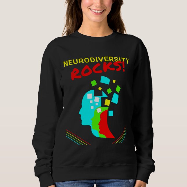 Sweatshirt Sensibilisation sur l'autisme Neurodiversity Rocks (Devant)