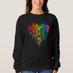 Sweatshirt Sensibilisation sur l'autisme Puzzle amour coeur u