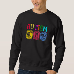 Sweatshirt Sensibilisation sur l'autisme Puzzle Éléments de t