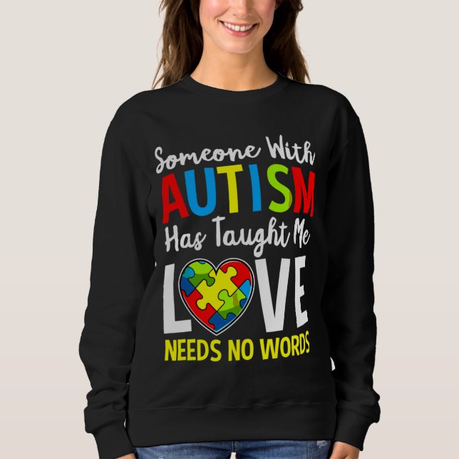 Sweatshirt Sensibilisation sur l'autisme Puzzle Pièce Femmes  (Devant)