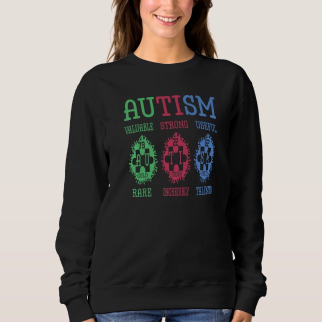 Sweatshirt Sensibilisation sur l'autisme Puzzle Tableau Pério (Devant)