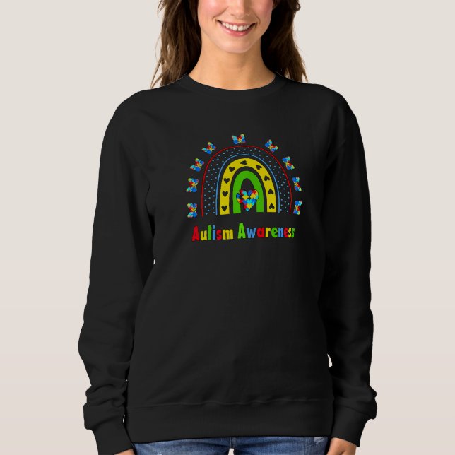 Sweatshirt Sensibilisation sur l'autisme Rainbows Sensibilisa (Devant)