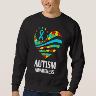 Sweatshirt Sensibilisation sur l'autisme S Femmes Coeur Suppo