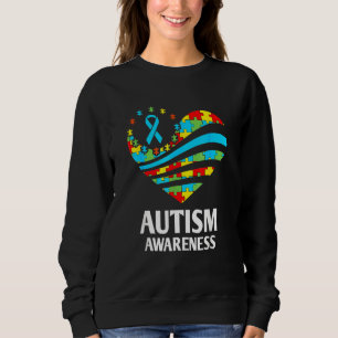 Sweatshirt Sensibilisation sur l'autisme S Femmes Coeur Suppo
