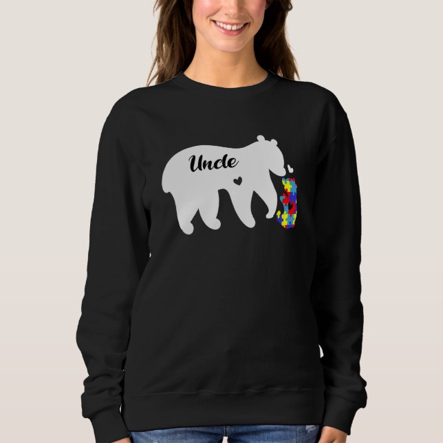 Sweatshirt Sensibilisation sur l'autisme S J'Aime Quelqu'Un A (Devant)